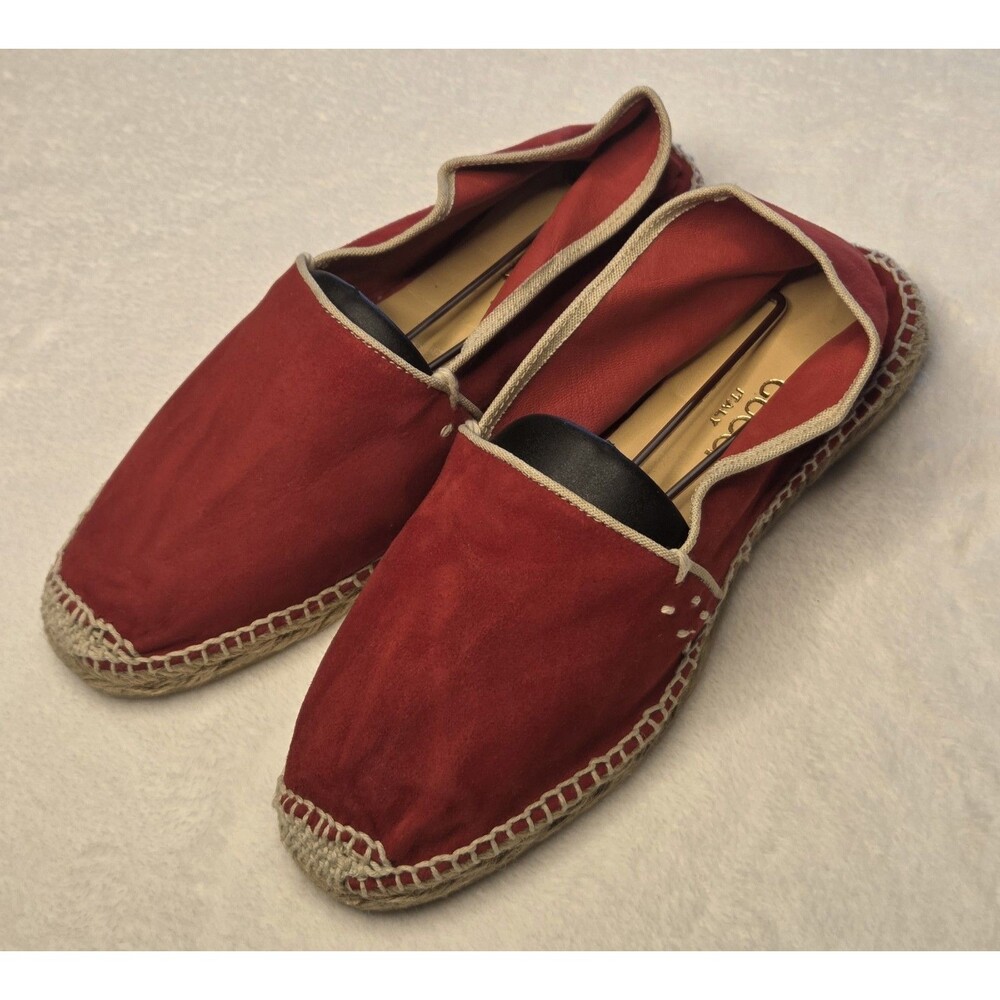 Gucci Red Espadrilles size 39 US Women’s Size 8 Slip Ons